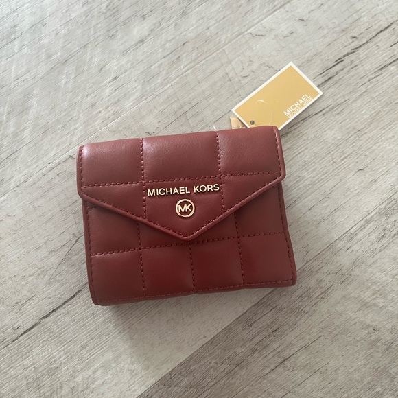 MICHAEL Michael Kors Handbags - NEW Michael Kors leather Medium trifold envelope wallet